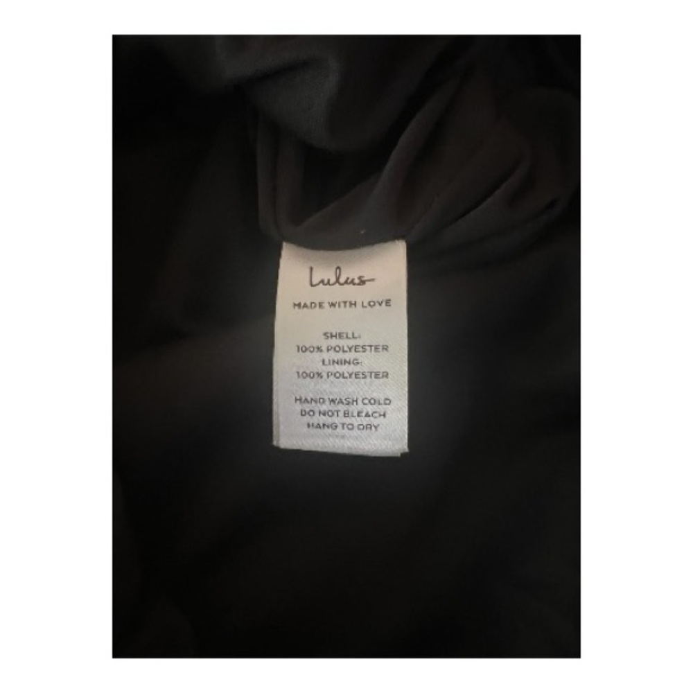 NWT Lulu's Elegant Gold Sequin Black Party Tulip Mini Dress |  New Years Eve - Picture 6 of 16